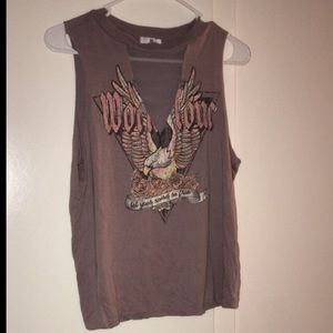 Wordtour tee w/ mesh